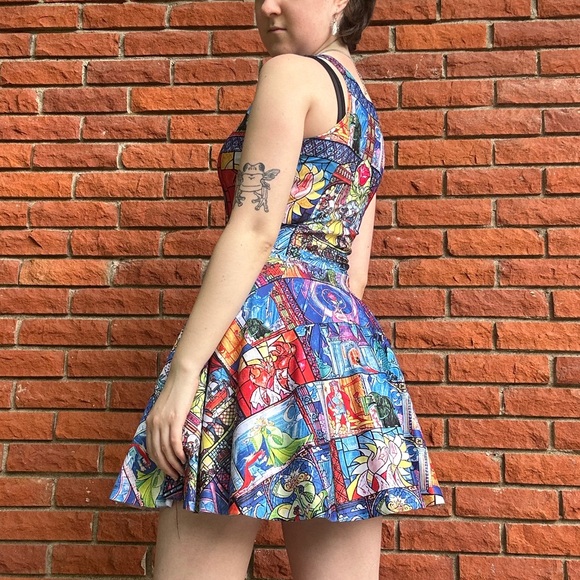 Blackmilk Beauty and the beast stained glass dress - Picture 7 of 15
